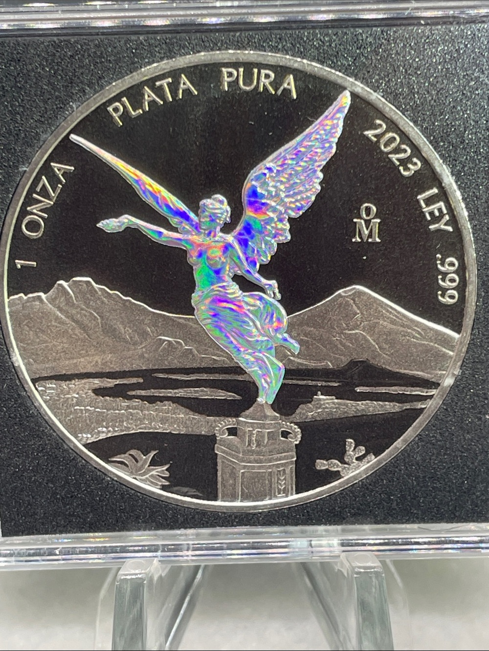 🇲🇽 2023 Mexico Libertad Rare 1/500 Silver&Halo&Ruthenium 999Silver